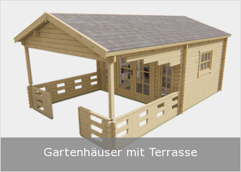 Gartenhäuser mit Terrasse